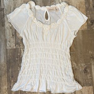 DKNY Jeans Peasant Top